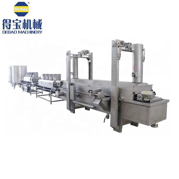 DB Automatic Fried Chicken Wings Meat Snack Production Processing Line Frozen Fish Nuggets Frying Making Machine