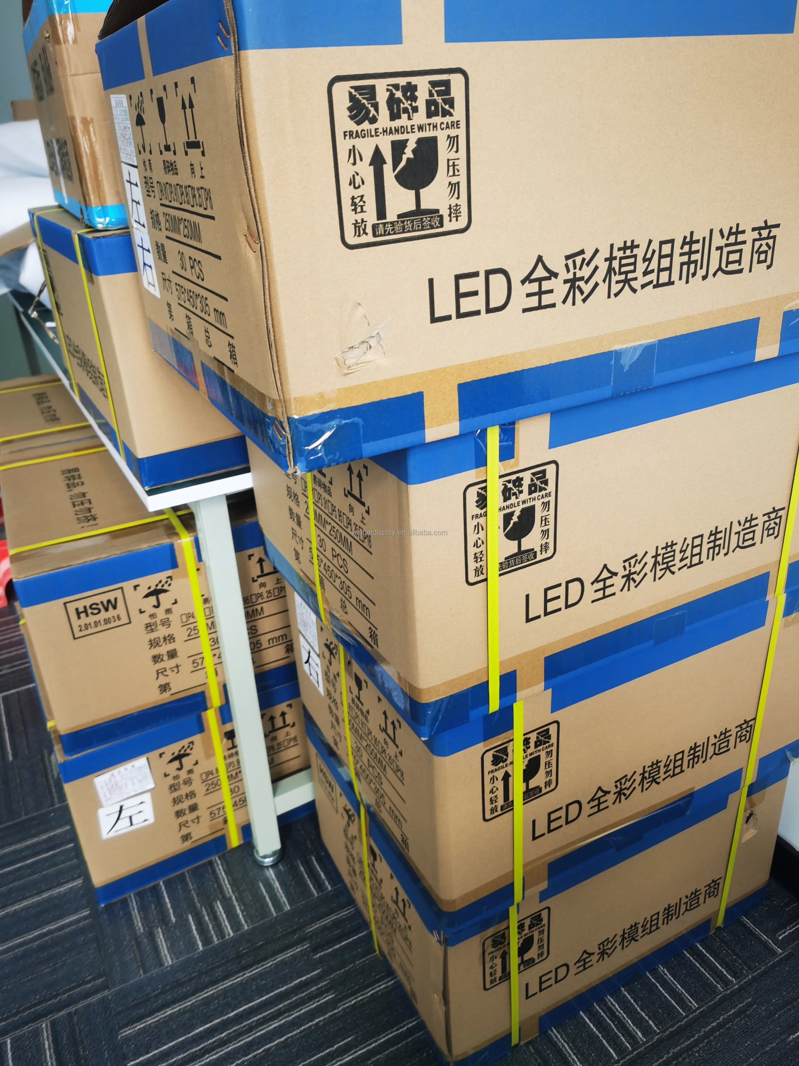 Wholesale rgb  P3.91 LED display module 250x250mm rental led modules 1/16 scan led panels for rental led display