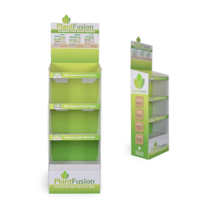 Custom Logo Fashionable Promotion Corrugated Snack Floor Display Hanging Candy Display Rack For Supermarket