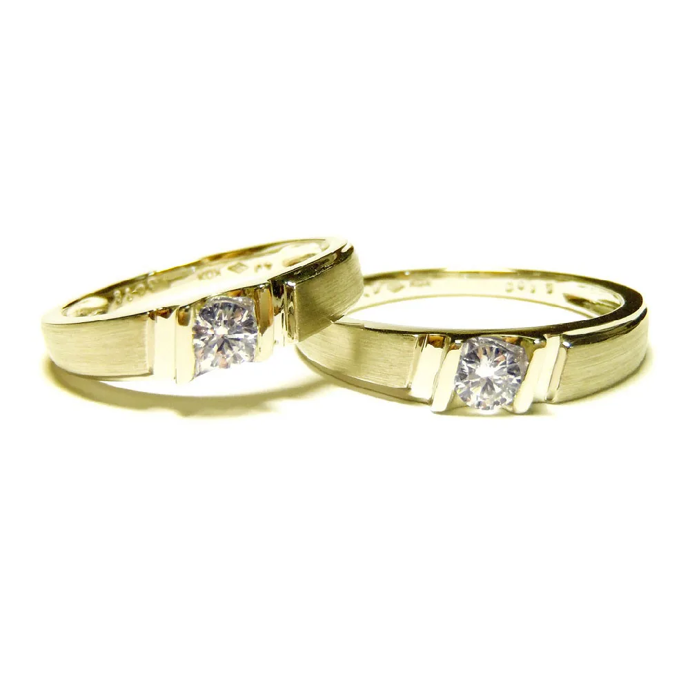 Fabulous Design Love Series Famous Brands 18k White Gold High Quality Diamond Jewellery Wedding Band Rings For Couple