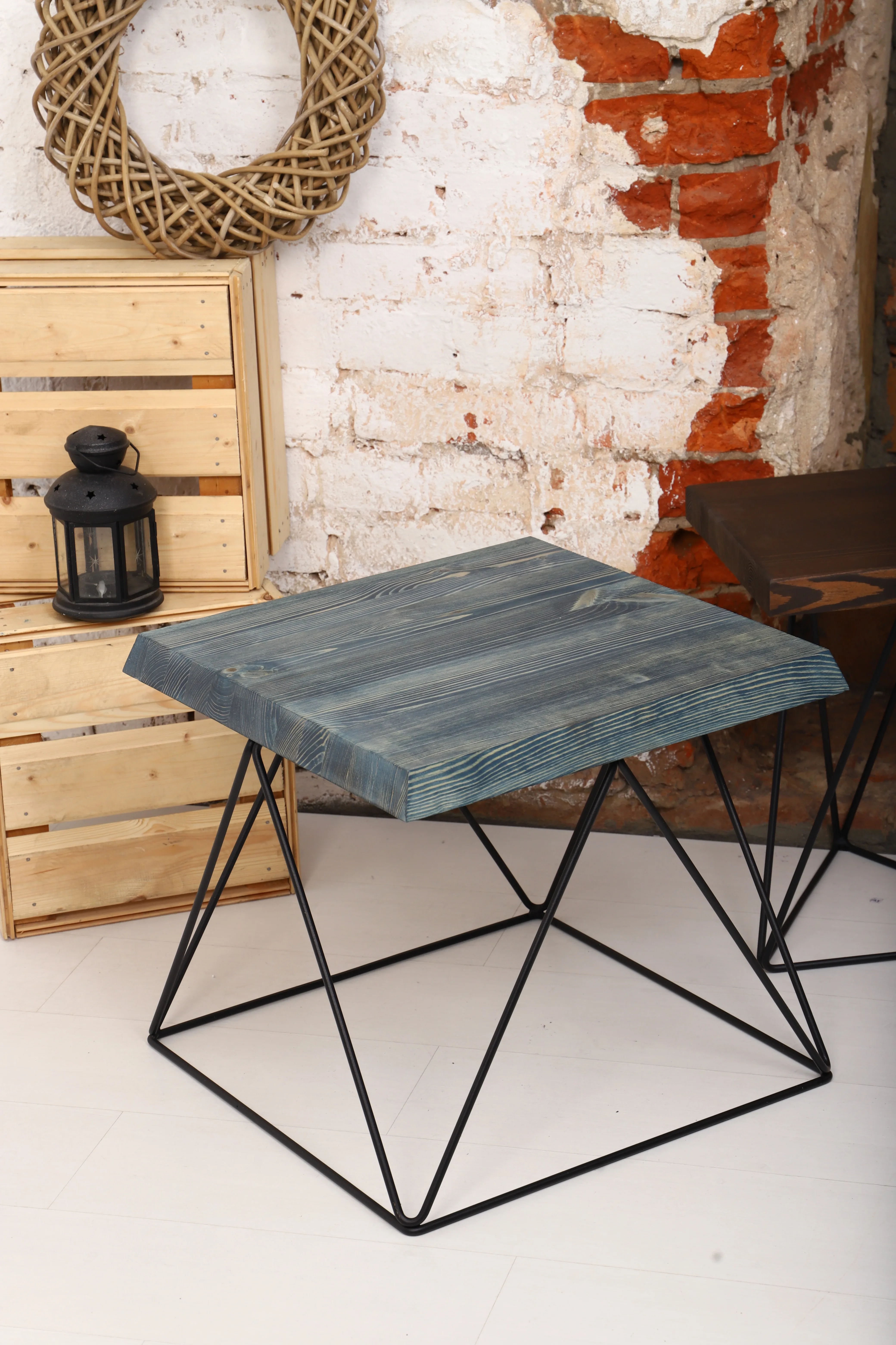 Coffee Loft Table Living Room Furniture Solid Wood Modern Wooden Custom 8,8 L 475 Mm * W 475 Mm * H 450 Mm