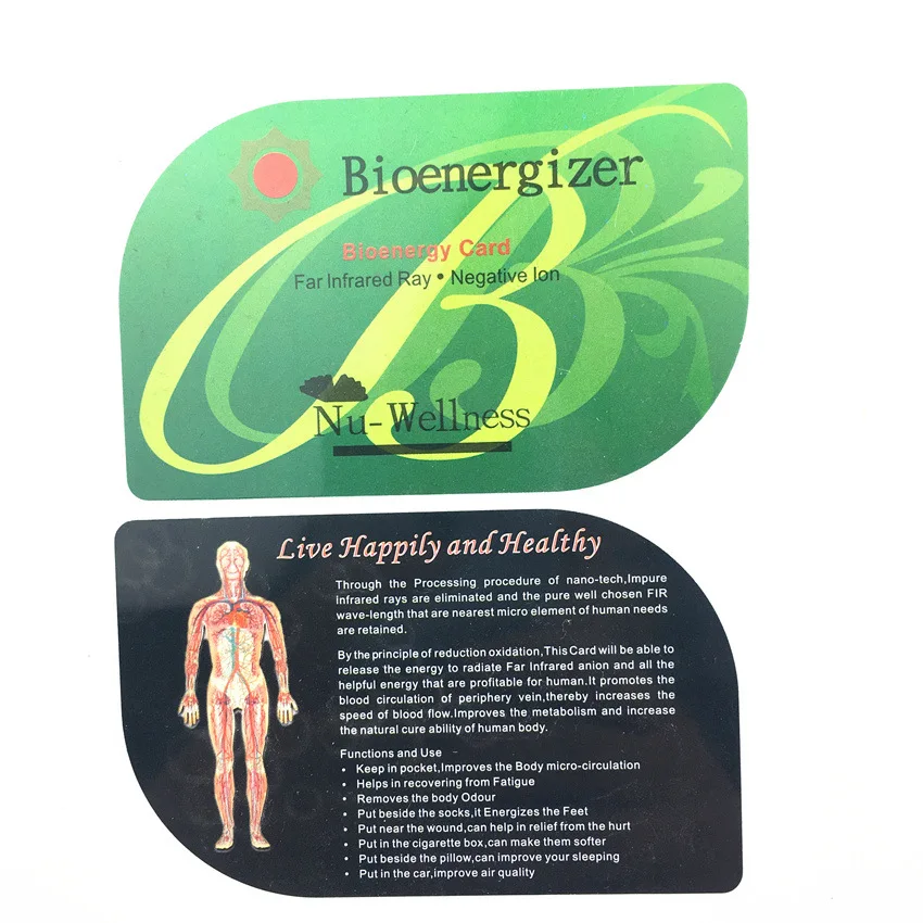 Wholesales Quantum Scalar Bio Ion Energy Card Nanotechnology Promote Microcirculation Health For Healthy Body