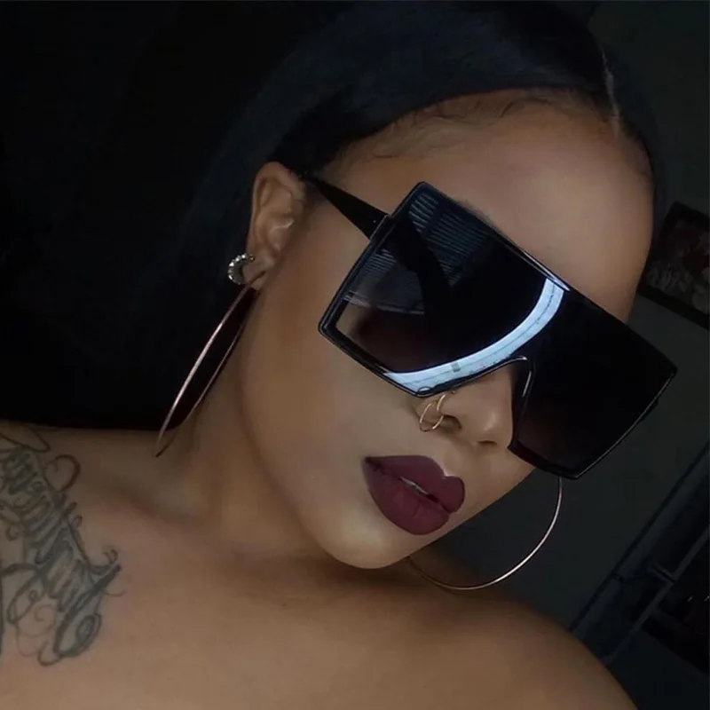 READSUN Korean Fashion Designer Square Big Shades Quality 2021 Sun Glasses Flat Top Bigger Women Oversized