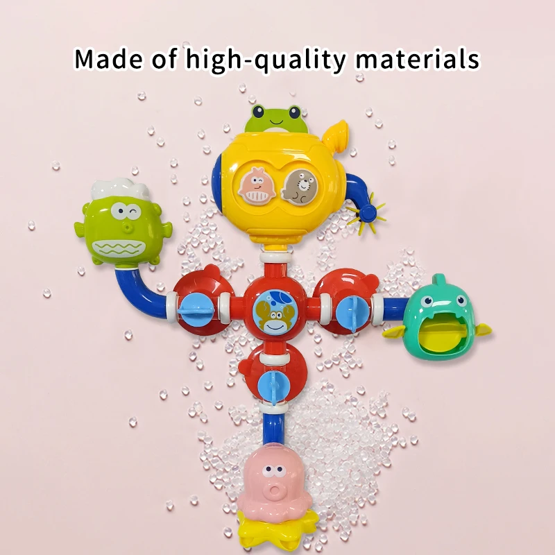 Cartoon Baby & Toddler Bathtub Baby Bath Tub Toys Spray Water Toy Kids Bathroom Waterfall Baby Bath Toys