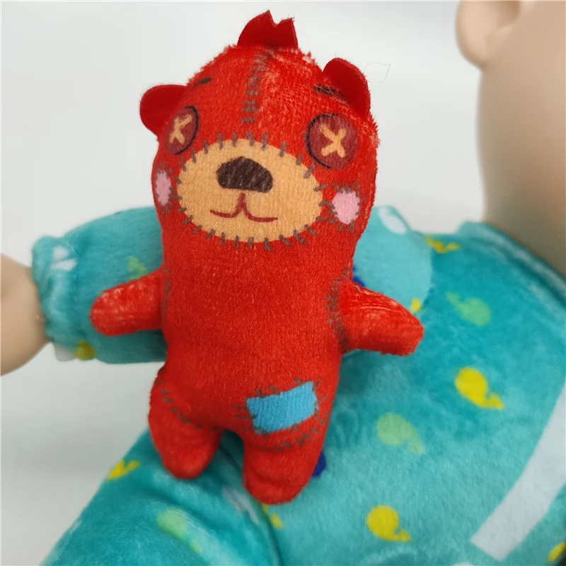 Musical Bedtime JJ Doll Soft Plush Body Press Tummy and JJ sings clips,Includes Feature Plush and Small Pillow Plush Teddy Bear