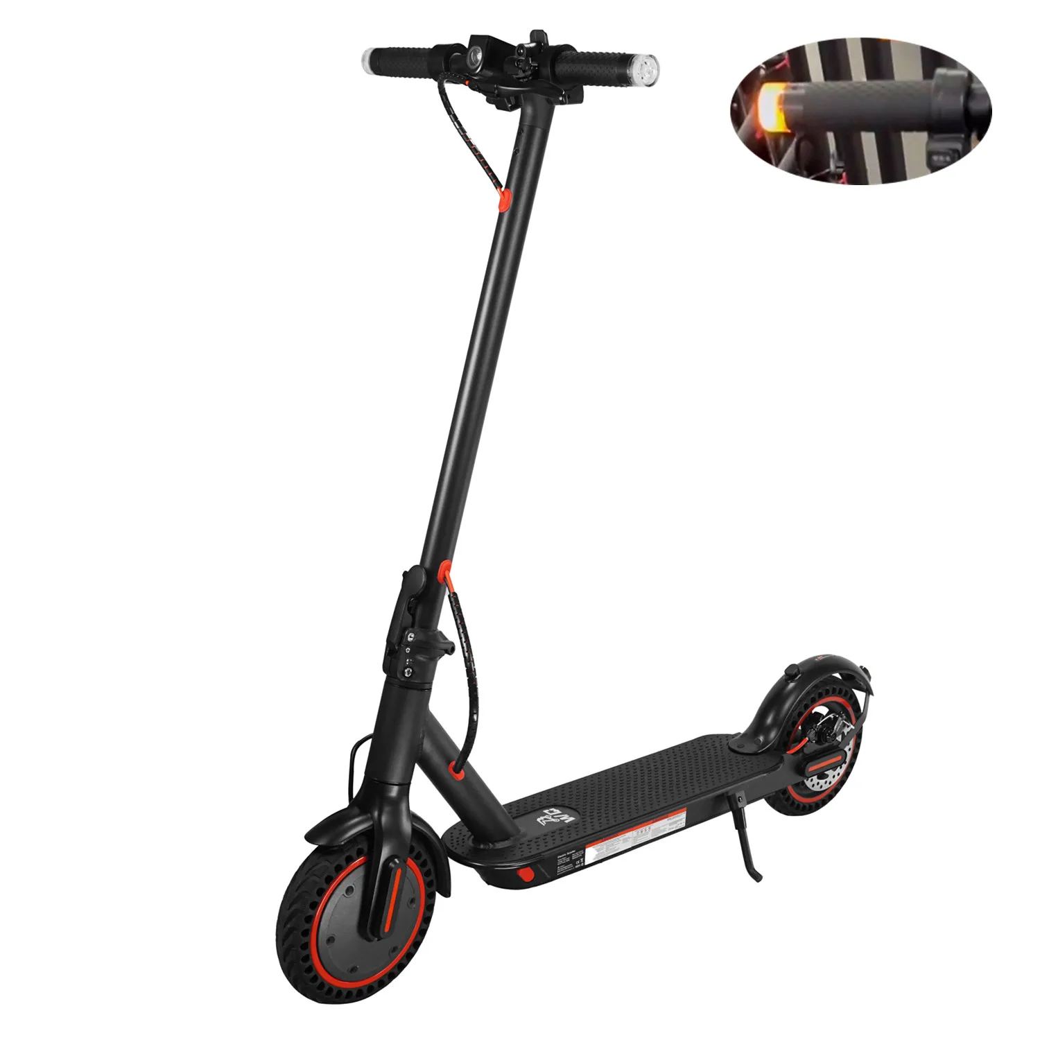 US EU warehouse ready stock M365 Electric Scooter with led turn light for Adults 8.5inch max 33km/h, max load 275lb, 10ah