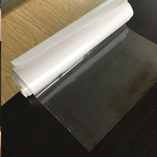 Clear film non adhesive static cling film 100mic transparent protective film