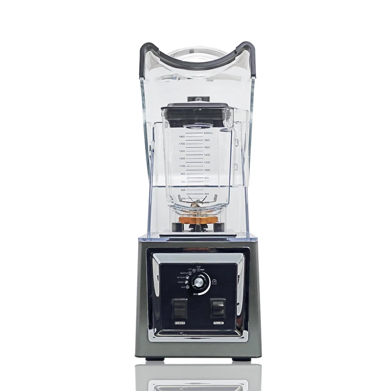 Многофункциональный высокомощный блендер и кухонный комбайн со звуконепроницаемой крышкой, высокая скорость 2200 Вт, коммерческий мощный блендер