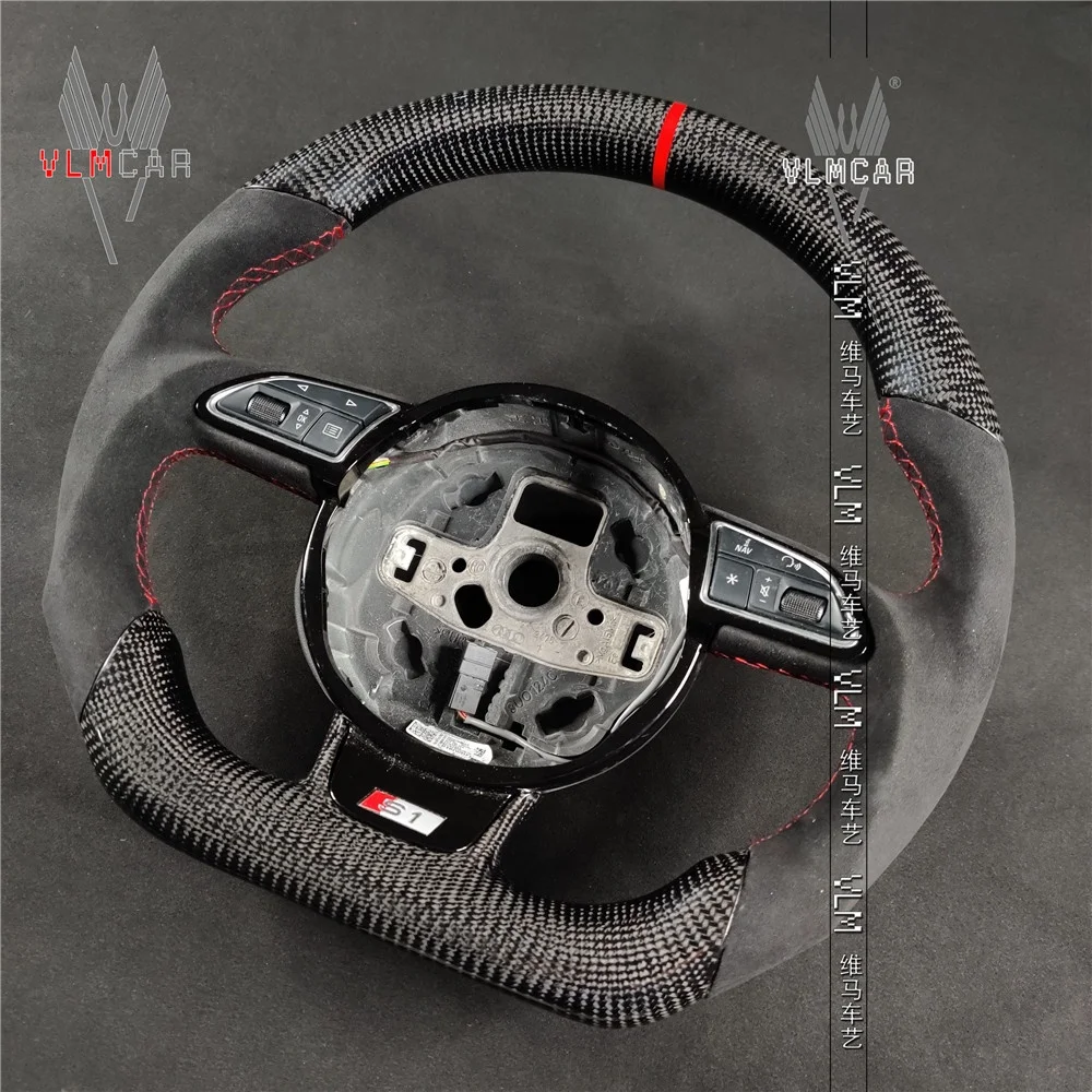 Private custom racing carbon fiber steering wheel for audi  a1/s1/a3/s3a4/a5/s4/s5/sline  /Available for all car models