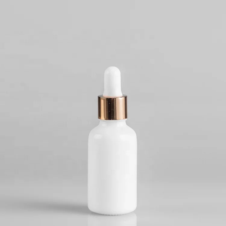 
50 ml opal glass bottle with dropper for essential oil cosmetic packaging eco friendly 
