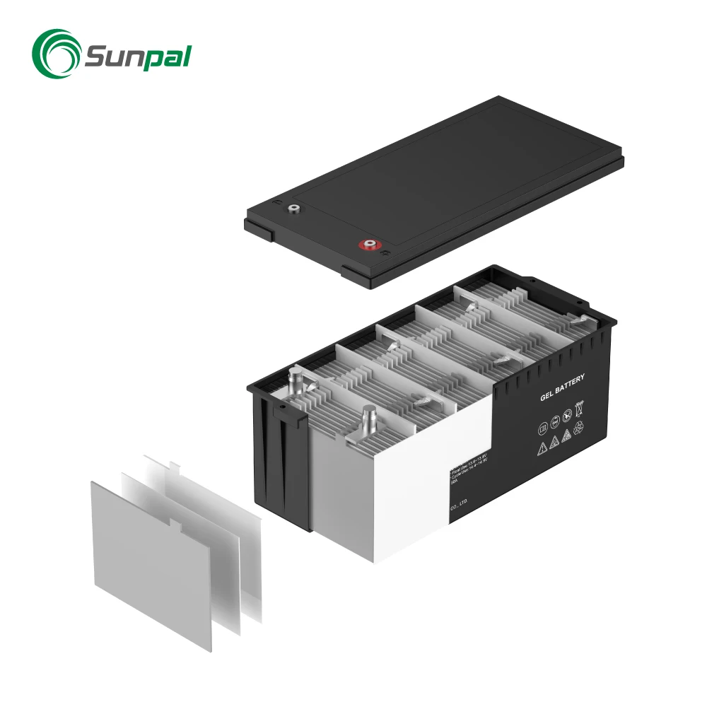 Sunpal Lead-Acid VRLA Gel Solar Battery 12V 100Ah 150Ah 200Ah Agm Deep Cycle Battery Maintenance Free
