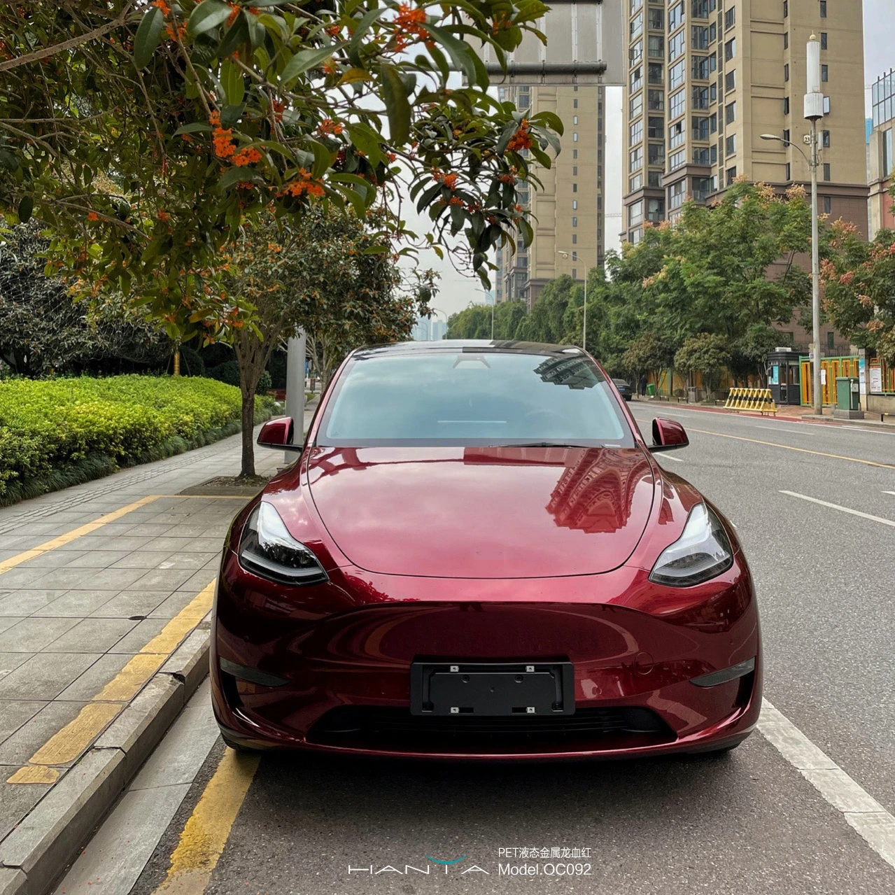 New Arrival Color Dragon Blood Red Auto Body Decoration PVC  Vinyl Car Design Wrapping Film