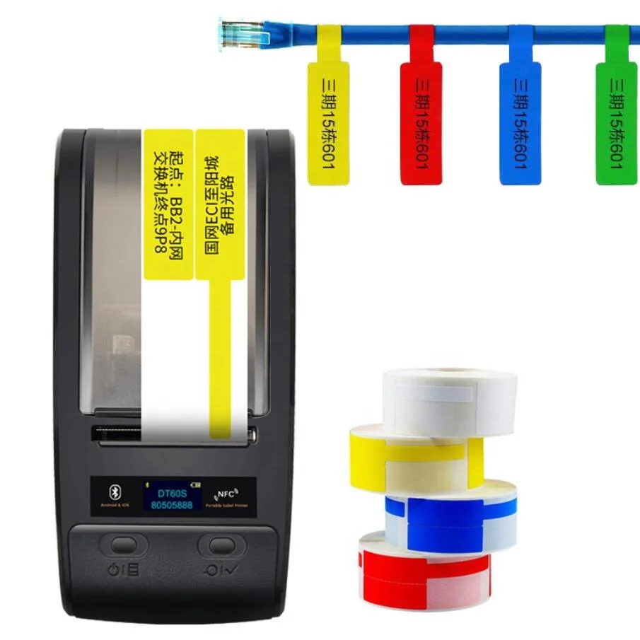 Термопринтер DeTong с Bluetooth Wi-Fi принтер для печати бирок на iOS