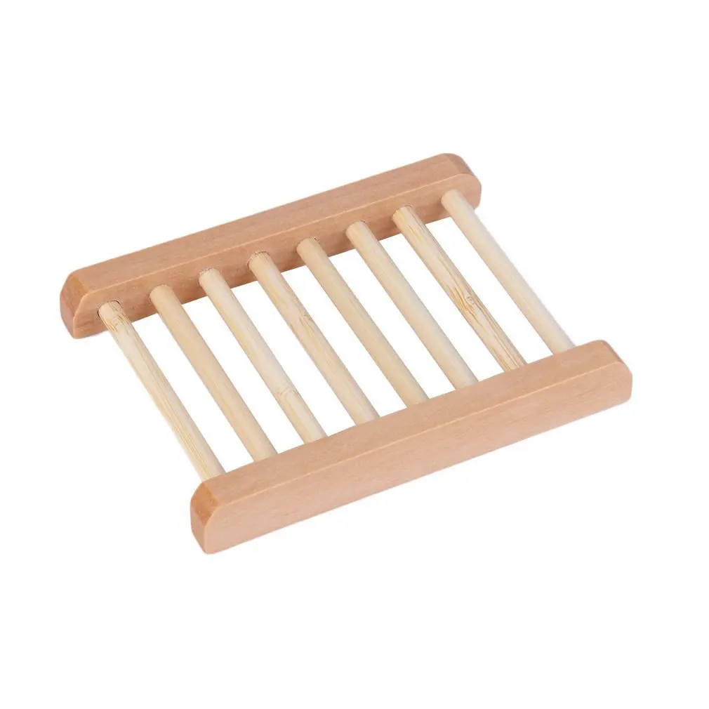 Wholesale natural wooden soap dish  bathtub shower dish accessories bathroom soap cases