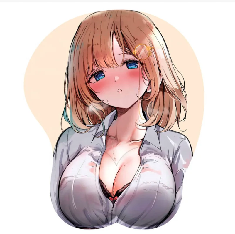 2023 LW Silicon Gel Anime Girls Custom Mouse Pad Breast Mouse Pad for Adult 3D Booms Sexy Girls Mouse Mat
