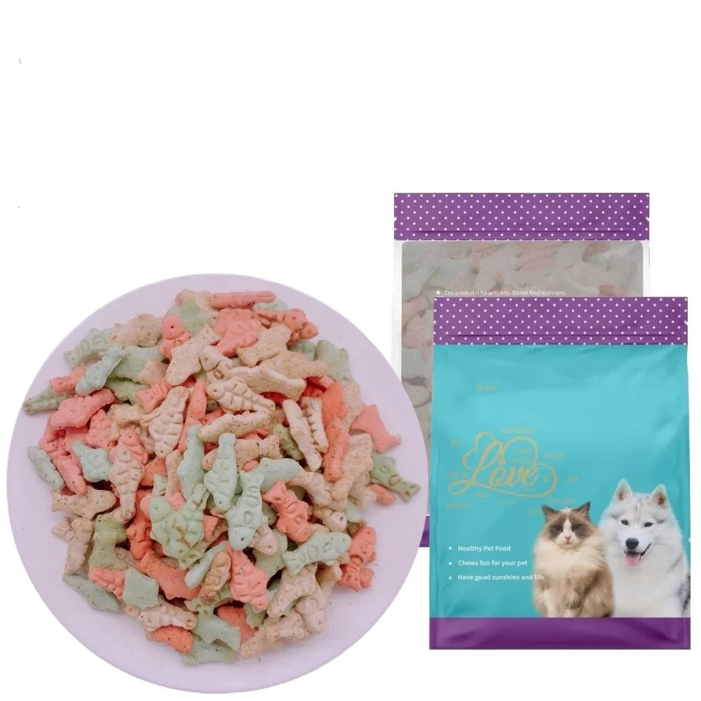 Закуски для собак, печенье, скрежетание зубов, мелкие кости, молоко, сладкий маленький паровой хлеб, кошка, собака, четыре вида рыбного печенья