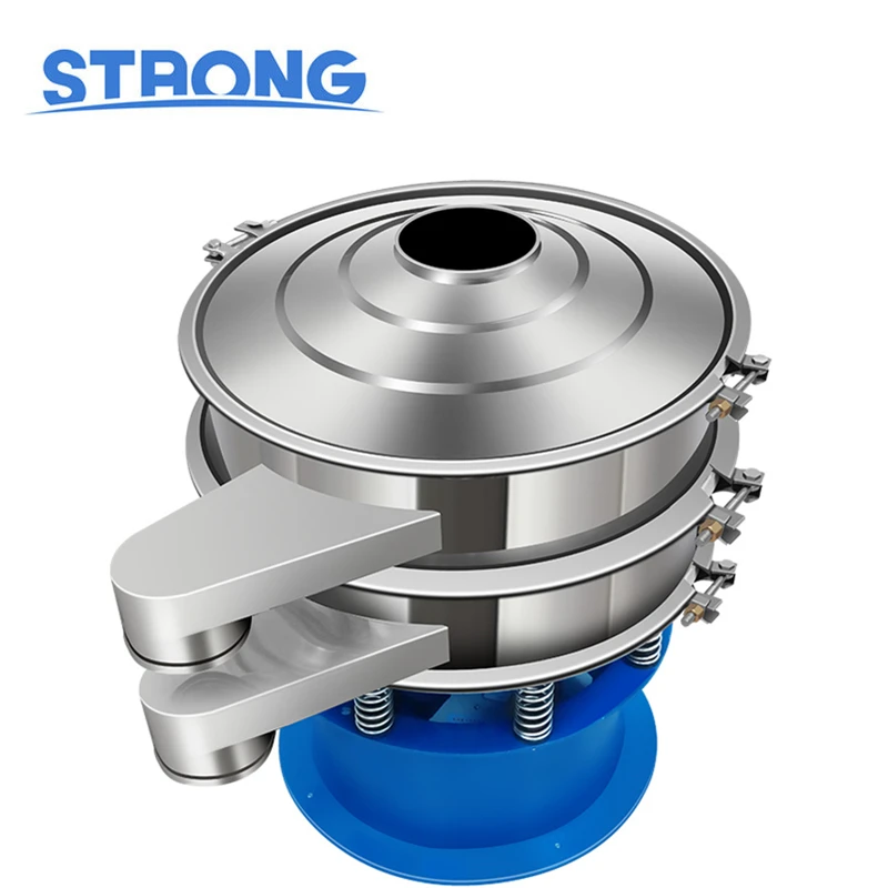 Food Industry Coffee Bean Boba Powder Mesh Sifter Sesame Seed Screening Machine Sieve Shaker Rotary Vibrating Screen