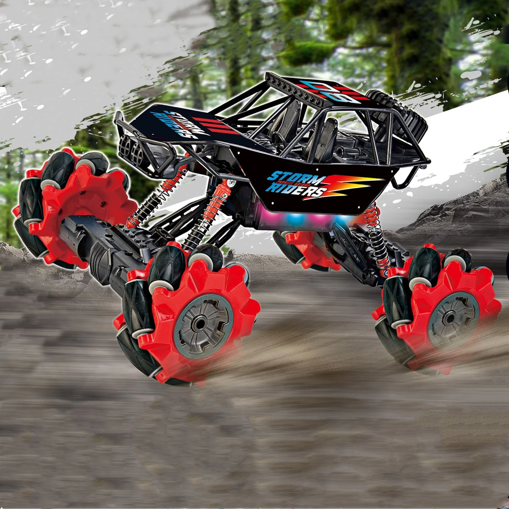 Hot R/C Hobby Car Toys 1/14 Off Road Climbing Drift RC Car with Light Music