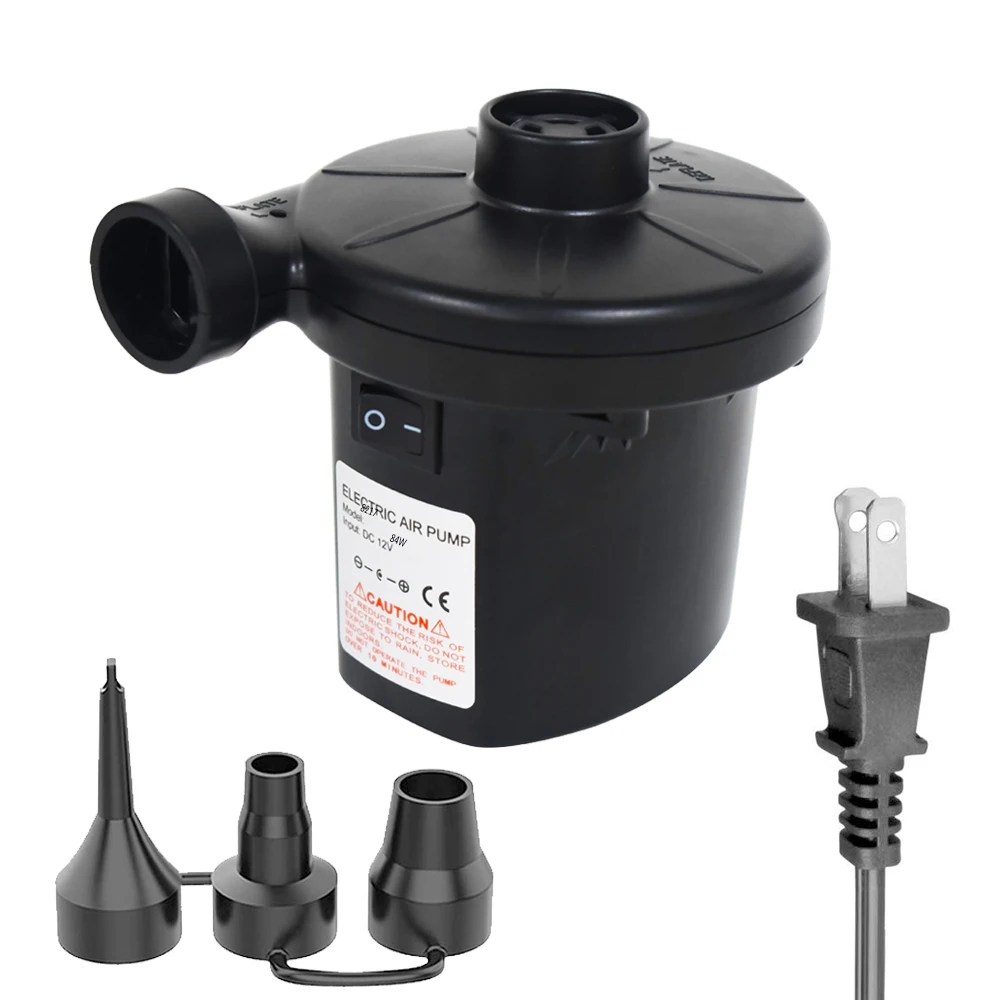 Высококачественный портативный мини-электрический воздушный насос высокой мощности Электрический для бассейна пляжные игрушки надувной с 3 насадками