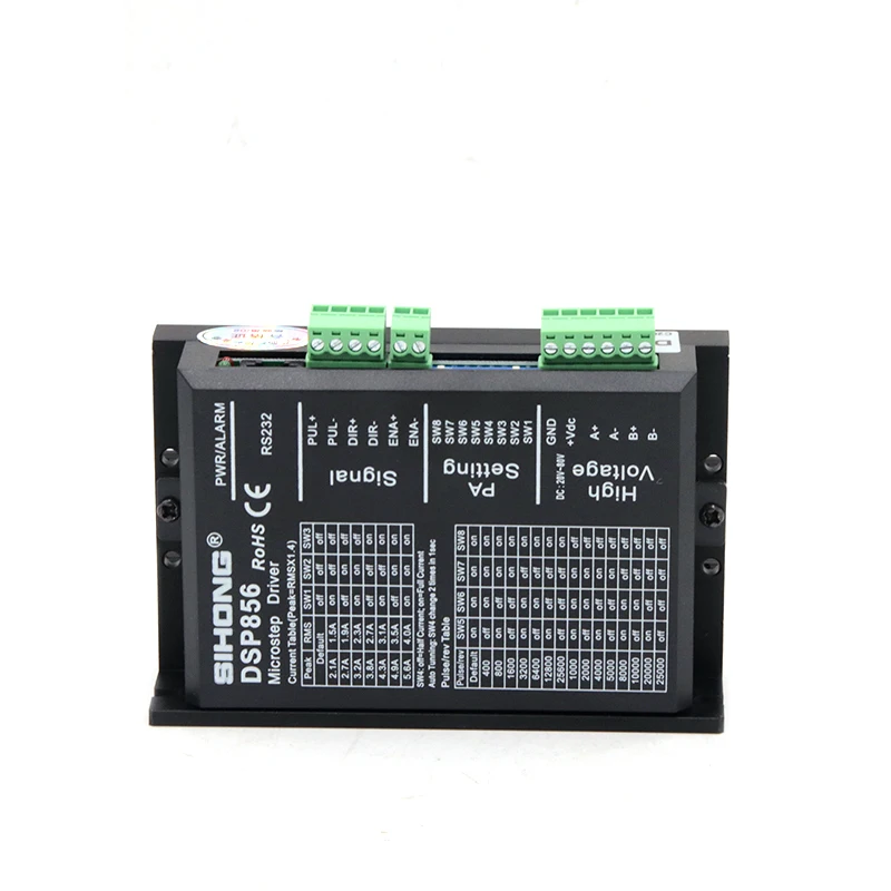 Siheng мотор DSP856 2 Фаза 60VDC драйвер с сертификатом CE для (Национальная ассоциация владельцев электротехнических 23 34 2-фазный шаговый