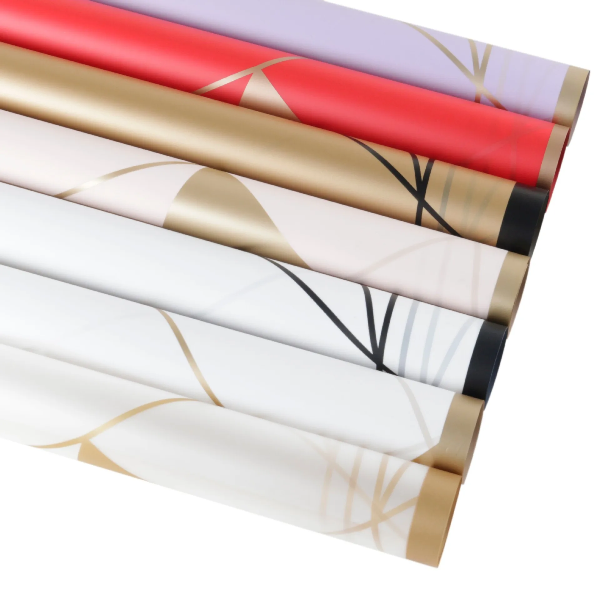 Fall In Color Waterproof Plastic Wrapping Paper For Flower Bouquets Florist Flower Packaging Materials Flower Shop Supplies
