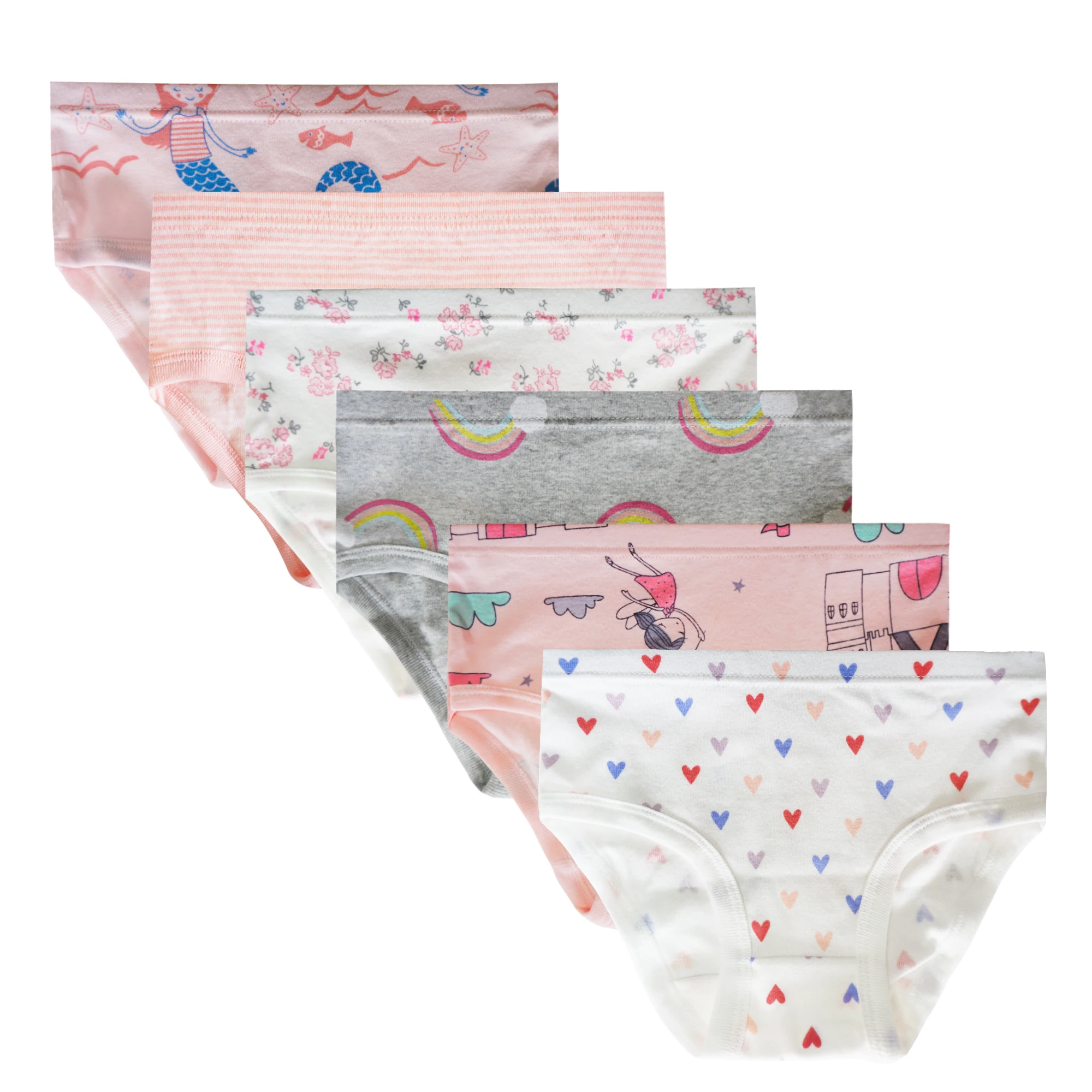 
All cotton girls thong underwear factory kids briefs in usa white underwear for kids 