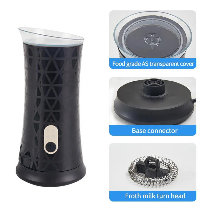 Multifunctional Smart Stainless Steel Coffee Foamer Frothing Heating Warmer Pot Machine Electric Milk Frother