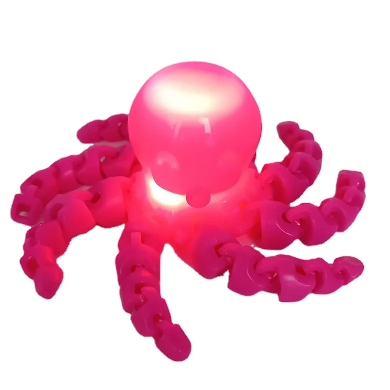 2024 LED octopus Novelty Creative Toy new luminous skeletal bone dinosaurs gecko lizards stress relief decompression fidget toys