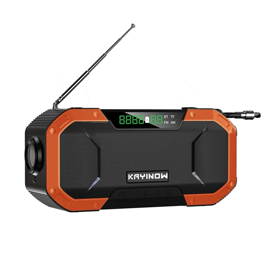 Военное высококачественное радио с несколькими динамиками, Беспроводная колонка с солнечной панелью, радио с Am Fm-приемником