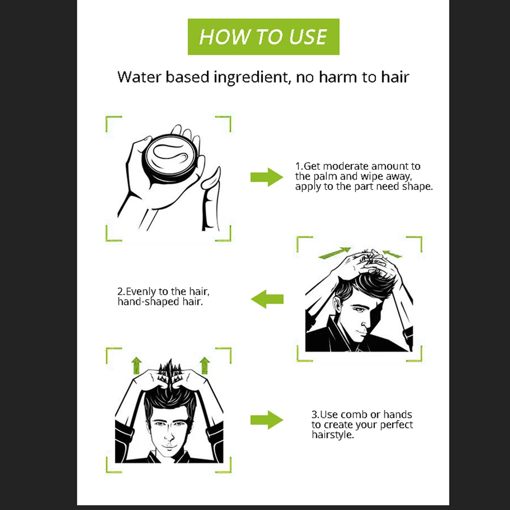 Factory Price High Capacity OEM/ODM Hair Care Products Strong Hold Hair Styling Hair Wax Pomade