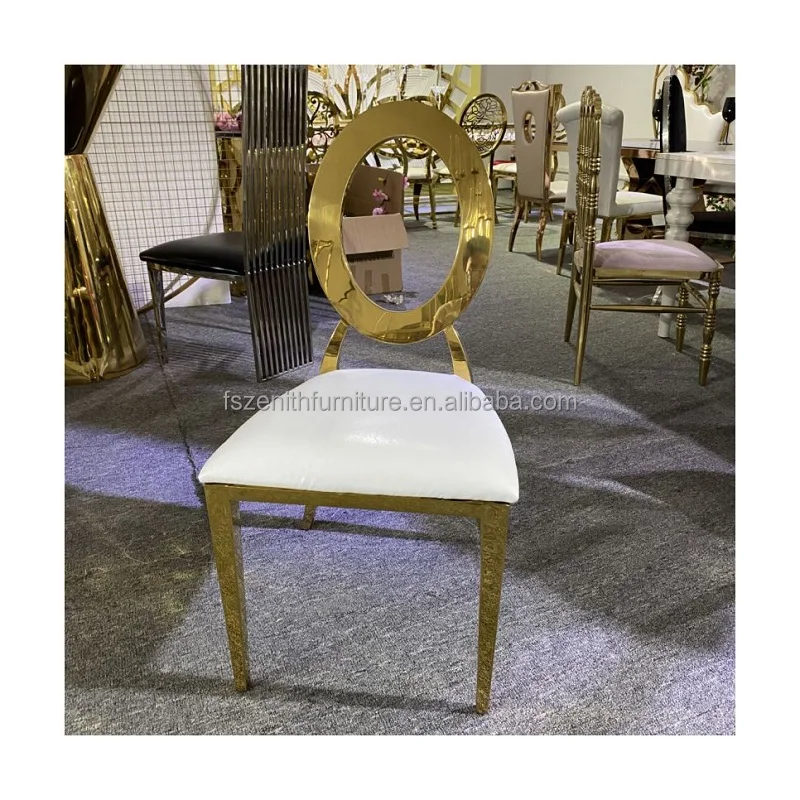 Оптовая продажа золотистых банкетных столов и стульев из нержавеющей стали для торжеств и свадеб