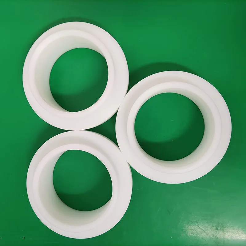 Custom Flanged Plastic Sleeve Bushing self Lubricating PTFE Bushing Bush