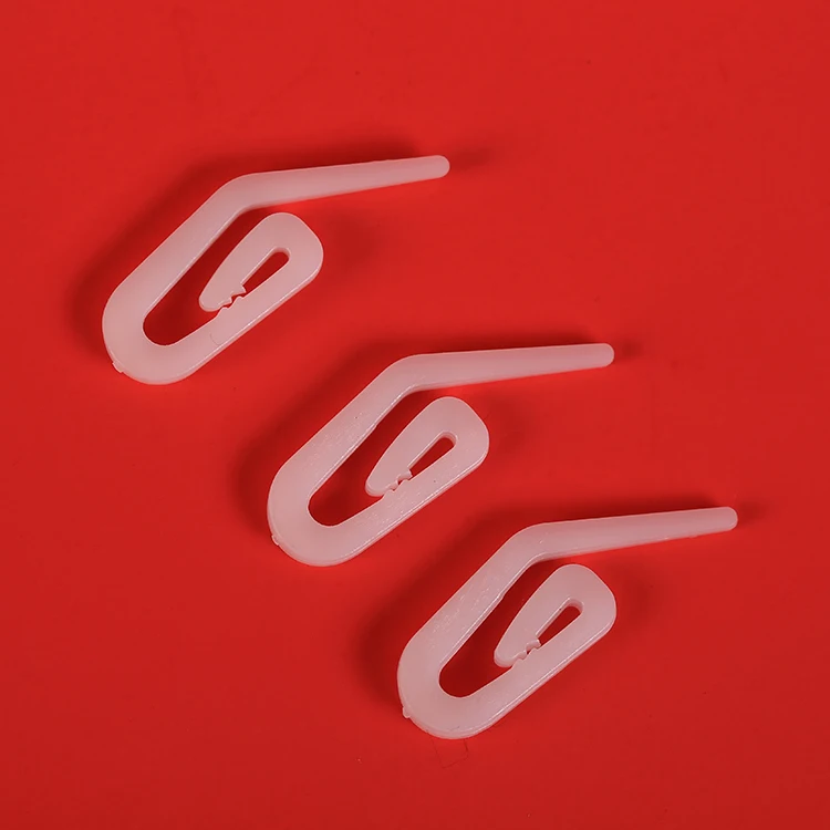 
High quality customization white hard 3 cm window plastic curtain hooks for curtains 