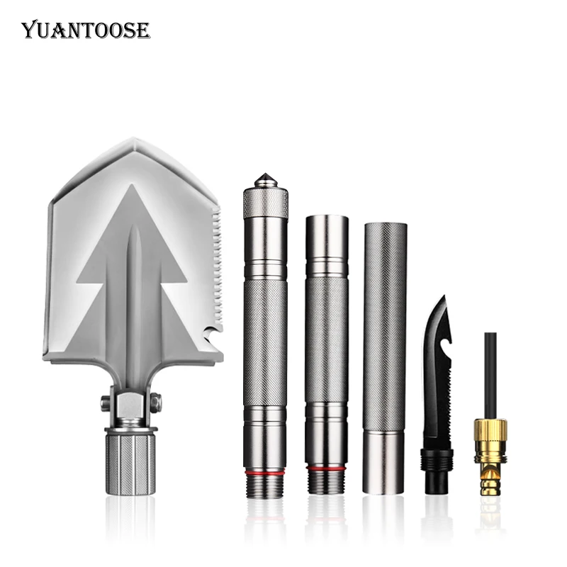 Outdoor Shovel For Hiking, Backpacking Fishing, Tactical Army Surplus Multitool