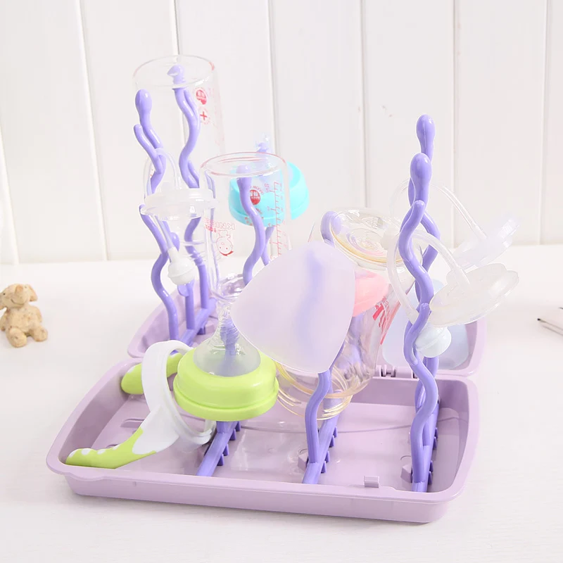 Cheap wholesale plastic bottle drying rack for baby
