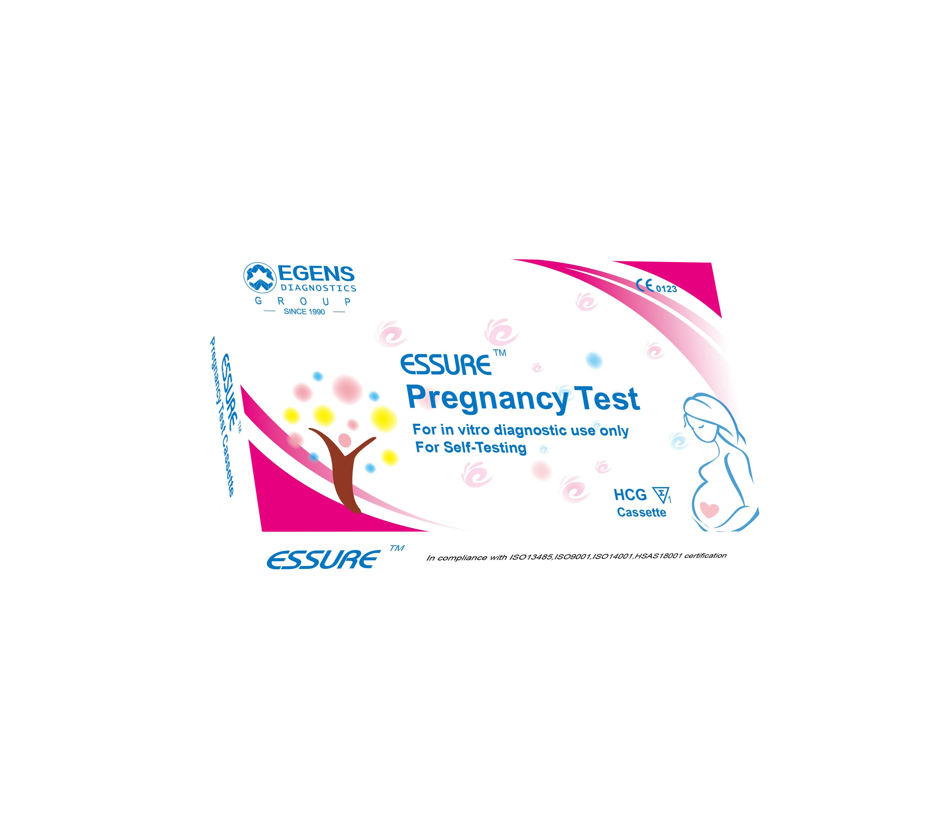 510K Hcg Pregnancy Test Kit Plastic Medical Device CE OEM Service Cassette Pregnancy Test Strip Price 3 Years Sickle Cell Manual