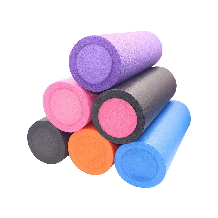 Wholesale Double Color Gym Equipment Fitness Foam Rollers Eco-friendly custom design fitness EPE yoga foam roller