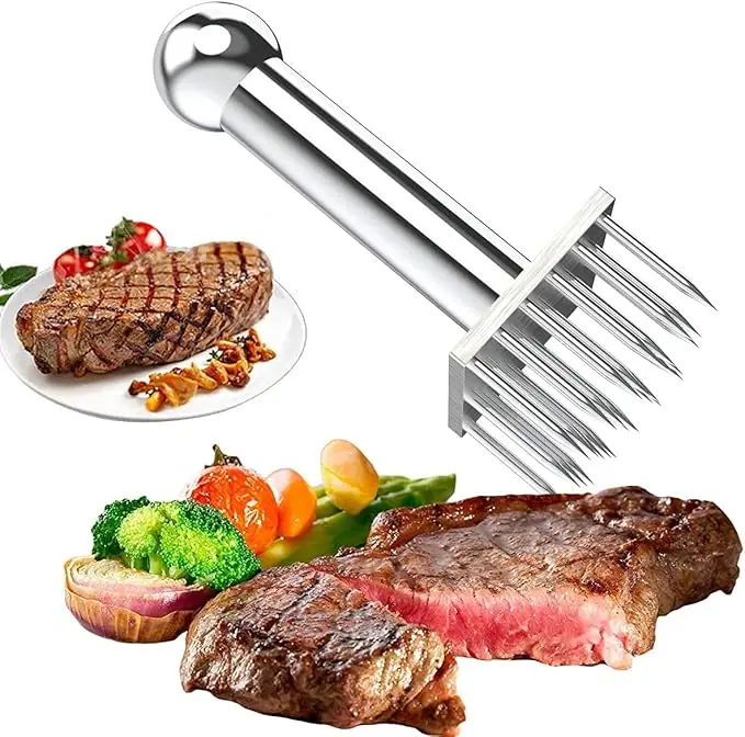 Best Selling Kitchen Gadgets Heavy-Duty Stainless Steel Meat Tenderizer Needle Profession Kitchen Tools for Kitchen Cooking