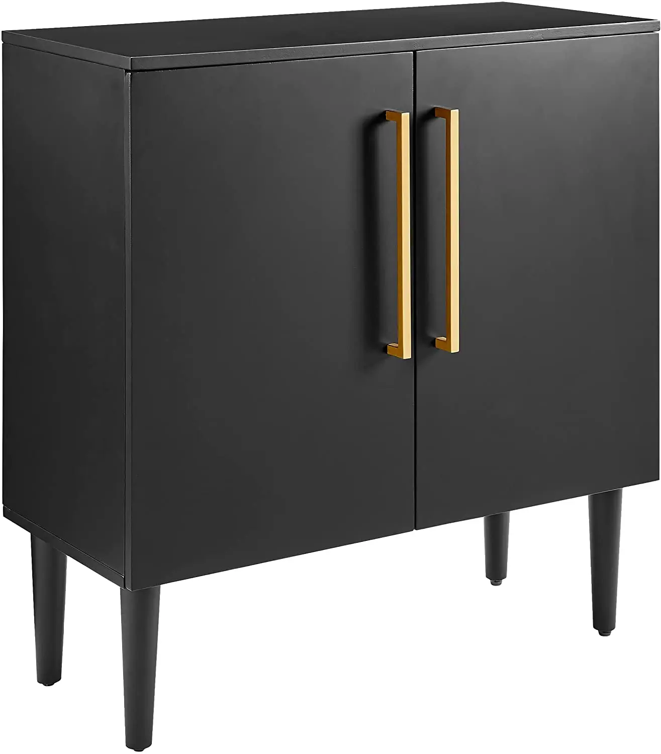 Professional factory direct Wood File Cabinet Everett Mid-Century Accent Cabinet Matte Black