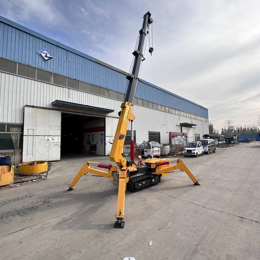 Truck Mounted Spider Crane Tower Building Boom Lift 8 Ton Lifting Belt Spider Cranes