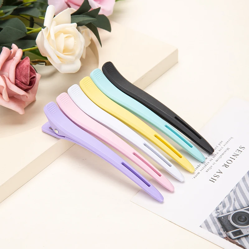 Professional Styling Sectioning Non-Slip Colorful Plastic Duckbill Alligator hair accessories plastic duck clip