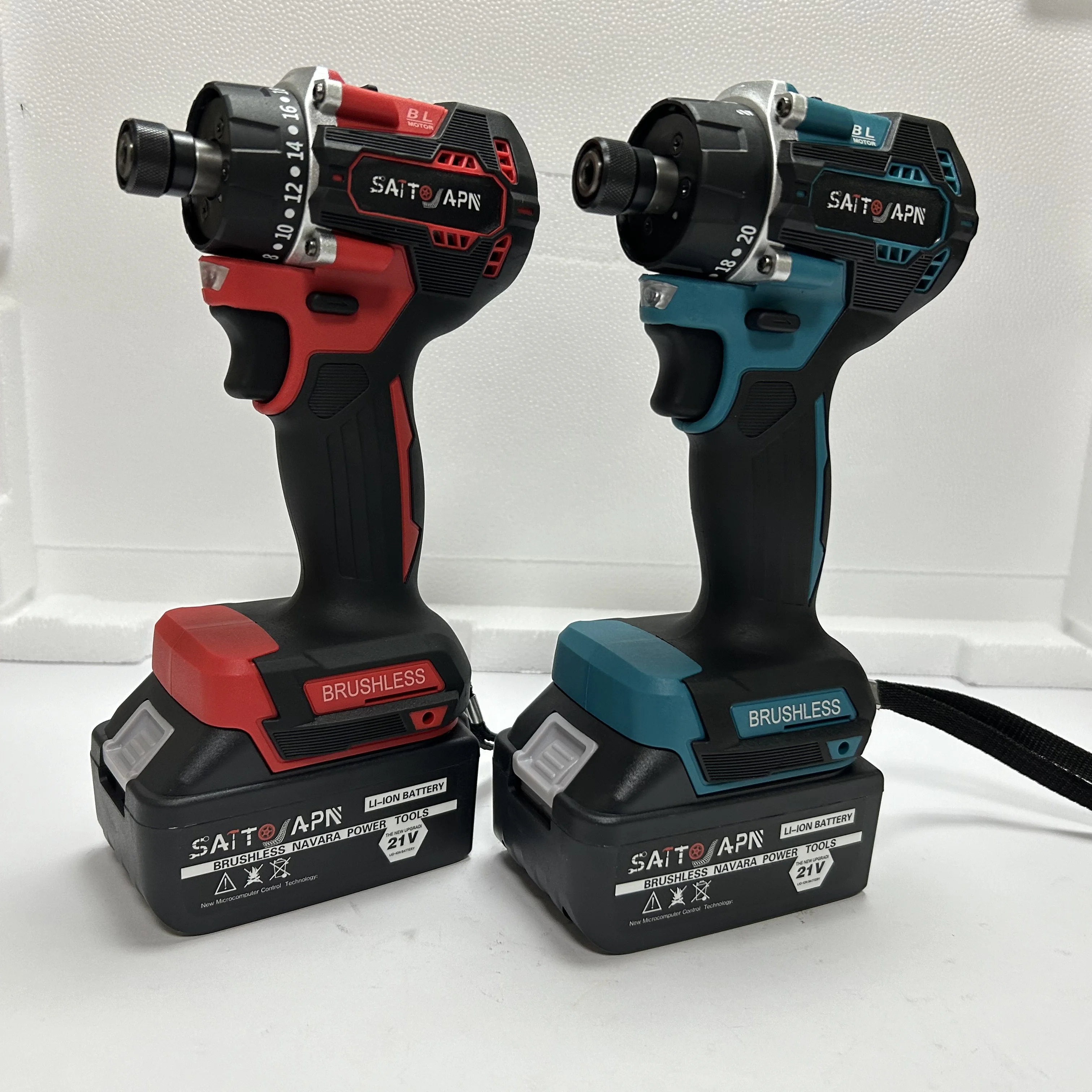 Heavy Duty Brushless Impact Wrench with LI-Ion Battery Truck Repair Professional Lithium Battery Wrench screwdriver