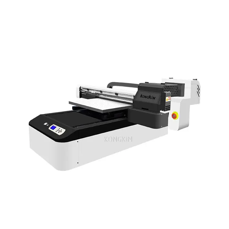 6090 UV Flatbed Printer with varnish a1 uv ab film uv dtf printer for sticker printing