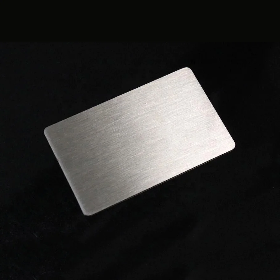 Wholesale Stainless Steel Blanks Name Card Laser Engraved Business Cards
