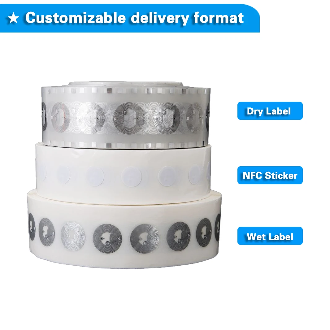 Free Sample 14443a 13.56mhz Rfid Smart Tag Ntag213/ntag215/ntag216 Chip Nfc Tag / Label / Sticker