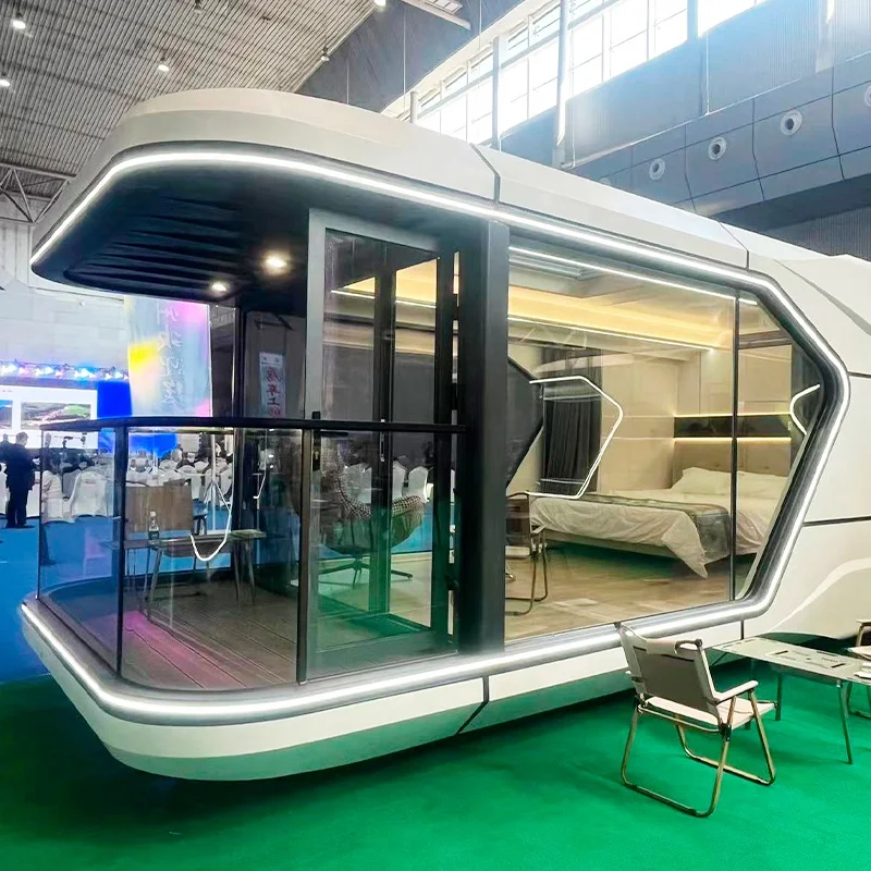 CE Modern Tiny House Other Prefab Steel Structure Mobile Modular and Prefabricated Houses Space Capsule House
