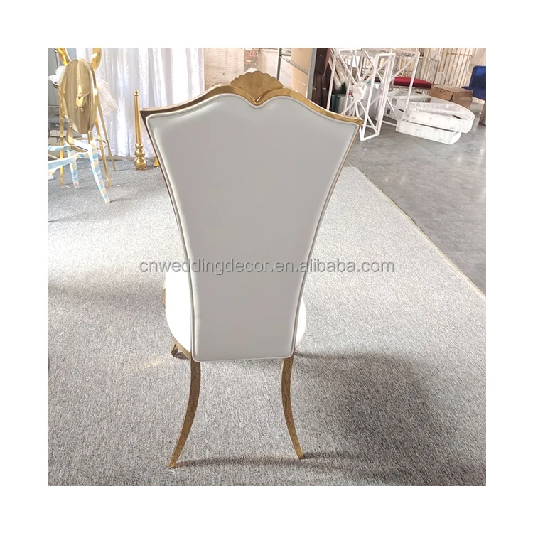 Лидер продаж золотой дизайн бархатная прямоугольная спинка из искусственной кожи нержавеющей стали Банкетный Свадебный стул для отеля