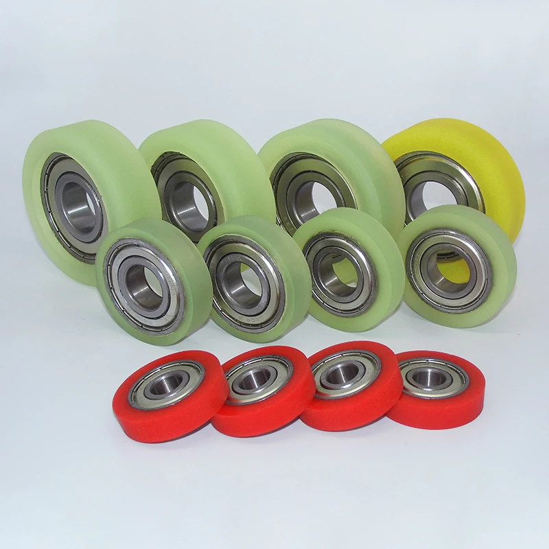 
Customized wholesale polyurethane PU coated bearings roller rubber rollers with bearings rubber product making machinery 