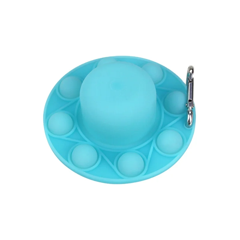 Silicone Hat Toy For Children Push Bubble Simple Fidget Toys Kids Antistress Reliever Sensory Toy keychain Fidget Hat