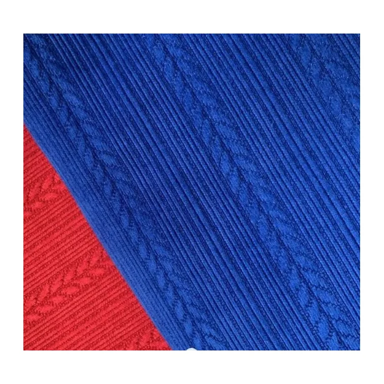 204#new Polyester Knitted Chenille Jacquard Stretch Satin Fabric Curtains Fabric